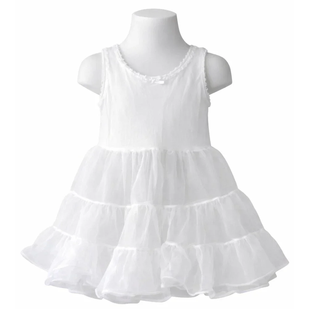 Vintage 80s Copper Key Girls Full Circle Crinoline Slip Size 3T Full Double Tier